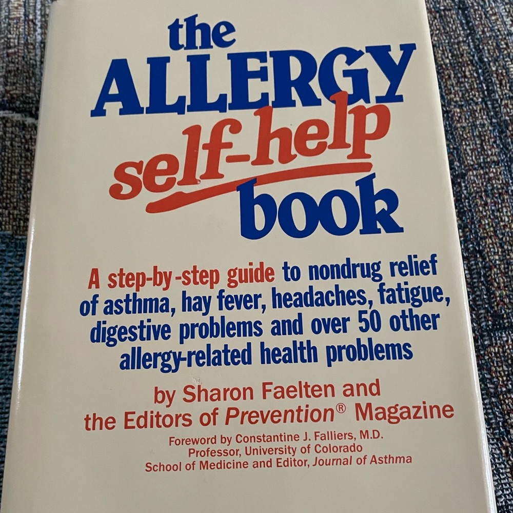 Allergy self help book is a must read!